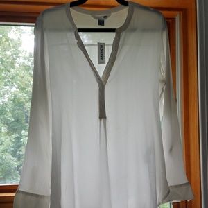 Old Navy white tunic shirt